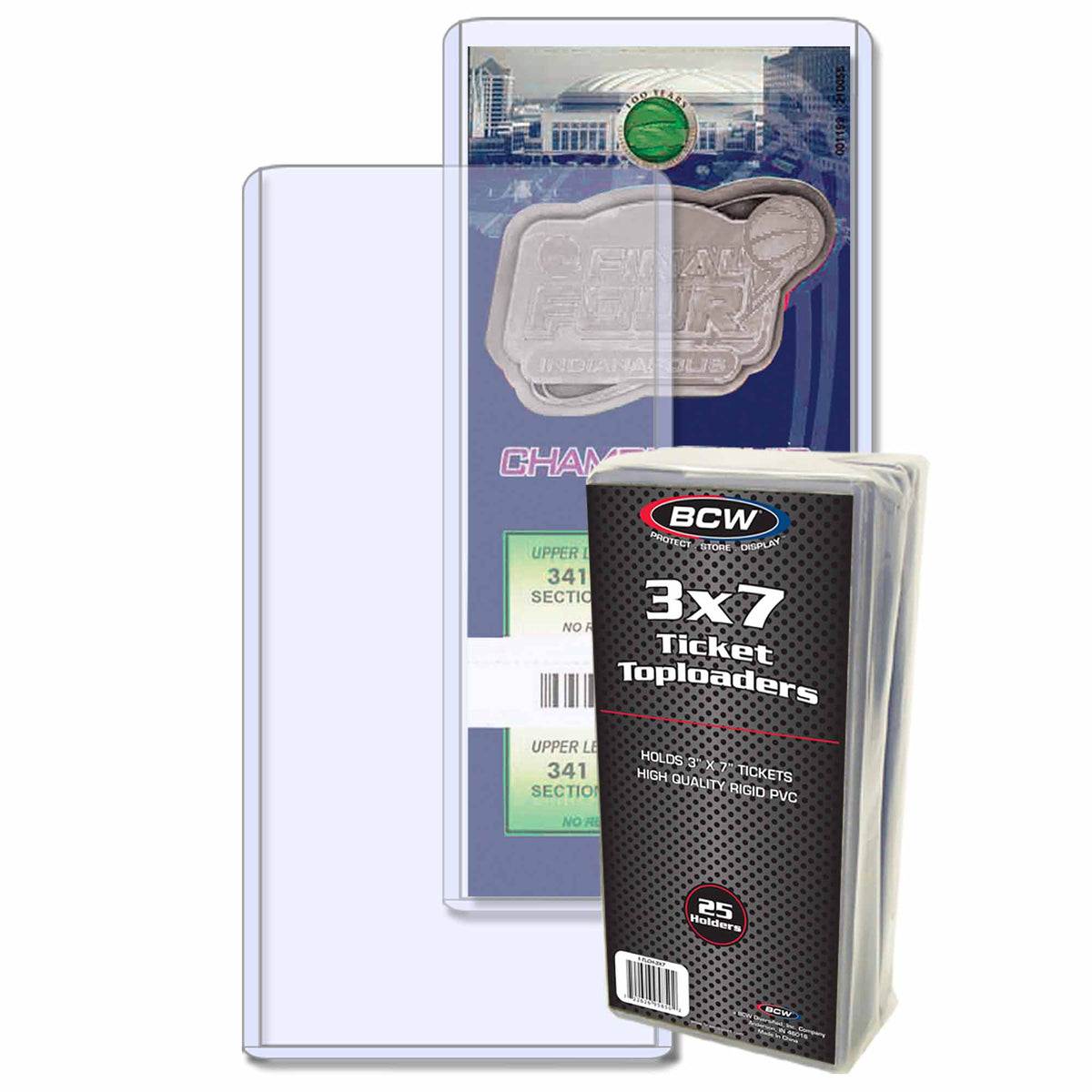 BCW 3 × 7 Rigid Ticket Protector – product image 1