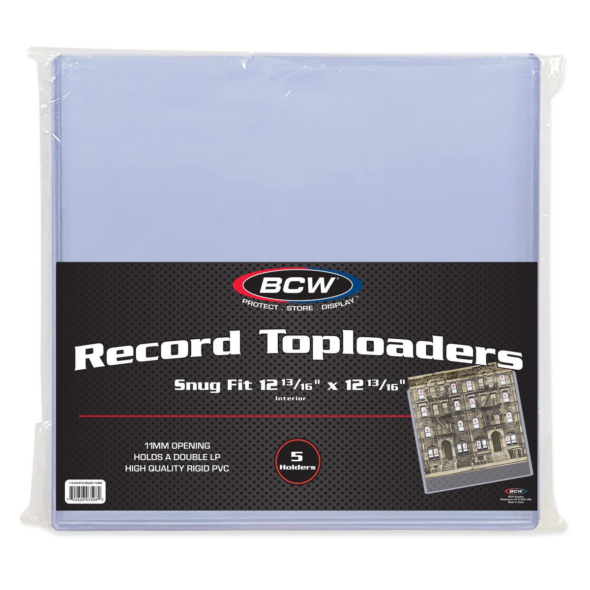BCW Rigid Vinyl Record Protector – Snug Fit – 11 mm – product image 1