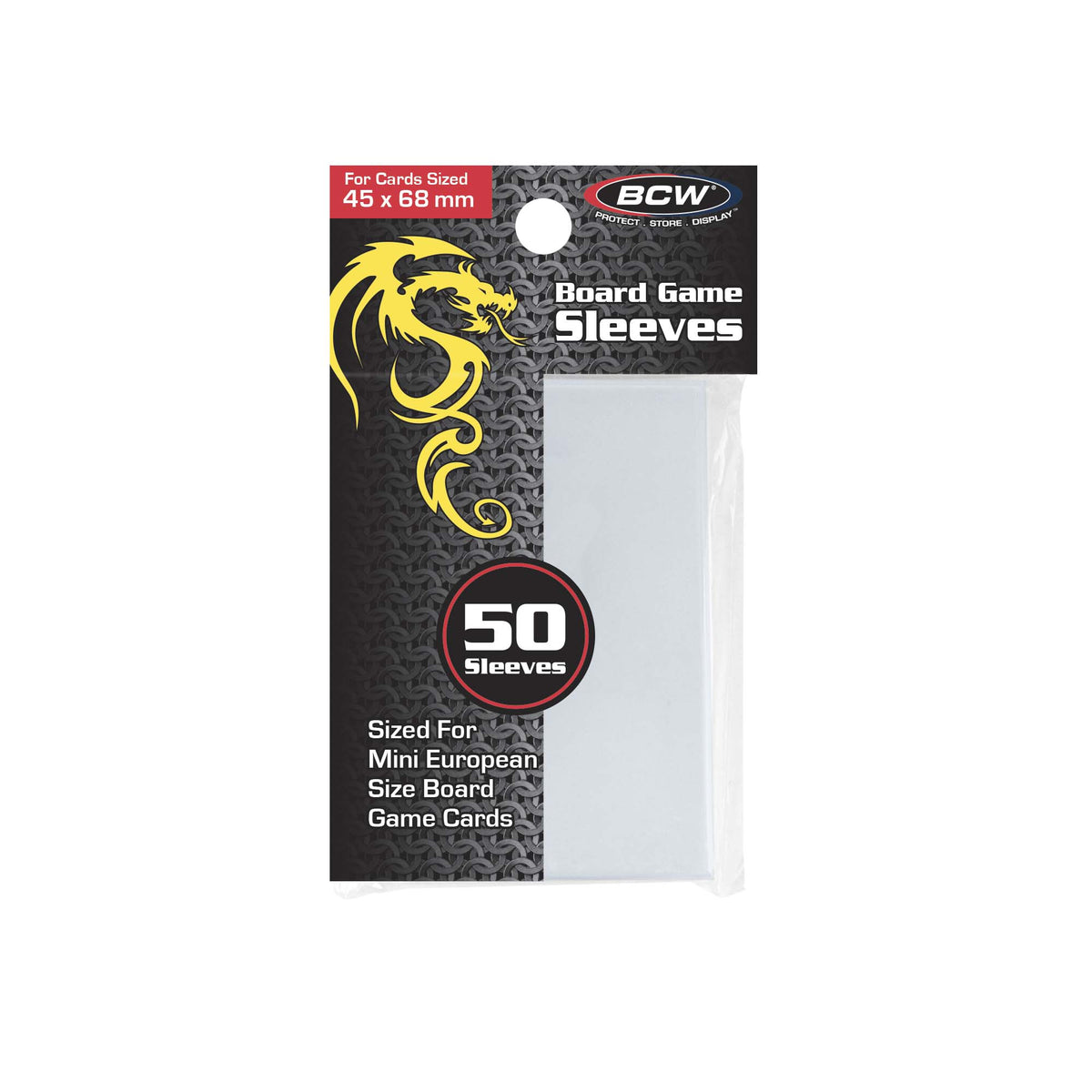 BCW Board Game Sleeves - Mini Euro (45MM x 68MM) – product image 1