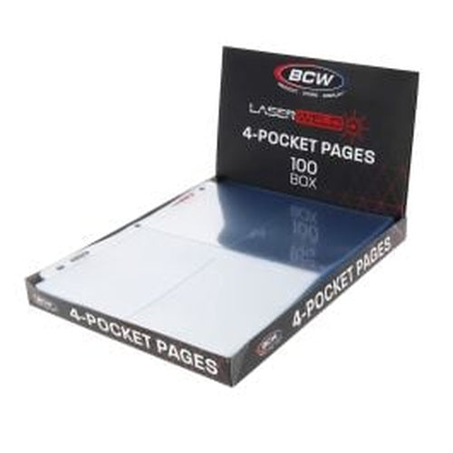 BCW Laserweld 4-Pocket Photo Page (100 Count. Box) – product image 1