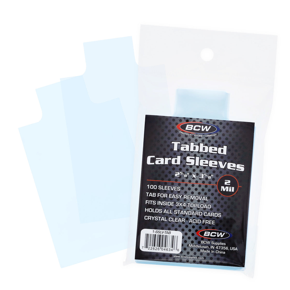 BCW Standard Card Sleeves - Tab – product image 1
