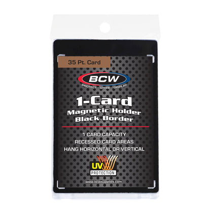 BCW Magnetic Card Holder - 35pt. Black Border – product image 1