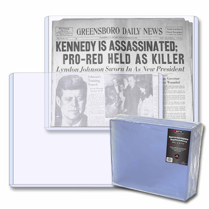 BCW 13 × 11 Rigid Newspaper Protector – product image 1