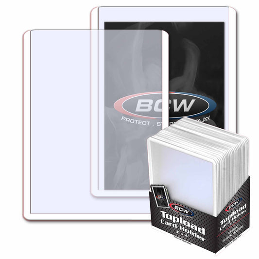 BCW 3 x 4 Topload Card Holder - White Border – product image 1