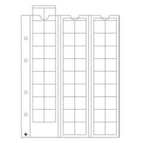 OPTIMA Coin Sheets for 54 coins up to 20mm diameter, clear – product image 1