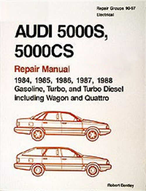 Audi 5000S, 5000CS: 1984-1988 Repair Manual – product image 1