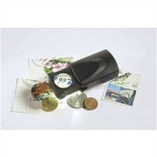 Pull Out-magnifier with LED, magnification 20 x, black, diameter 21mm – product image 1