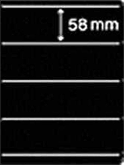 Hagner Single Sided Black Stocksheets - 4 Strips (Pack 10) – product image 1