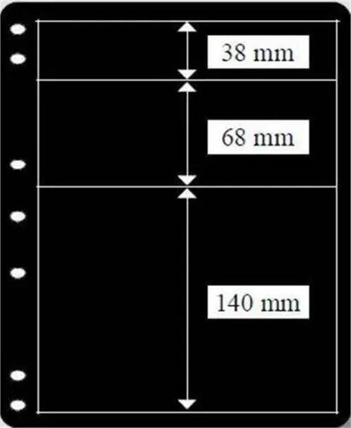 Hagner First Day Cover Single Sided Sheet - Black (Pack 10) – product image 1