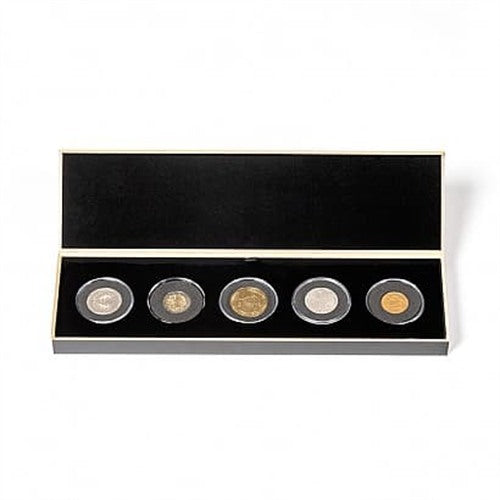 Luxor coin box for five coins in uni Caps L(round coin capsule) – product image 1