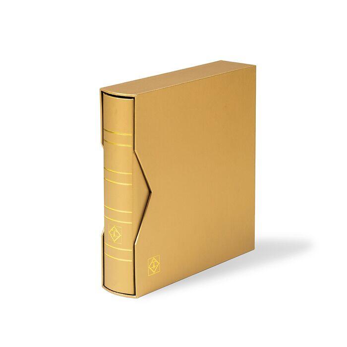 Ring binder NUMIS, classic design includes Slipcase, gold