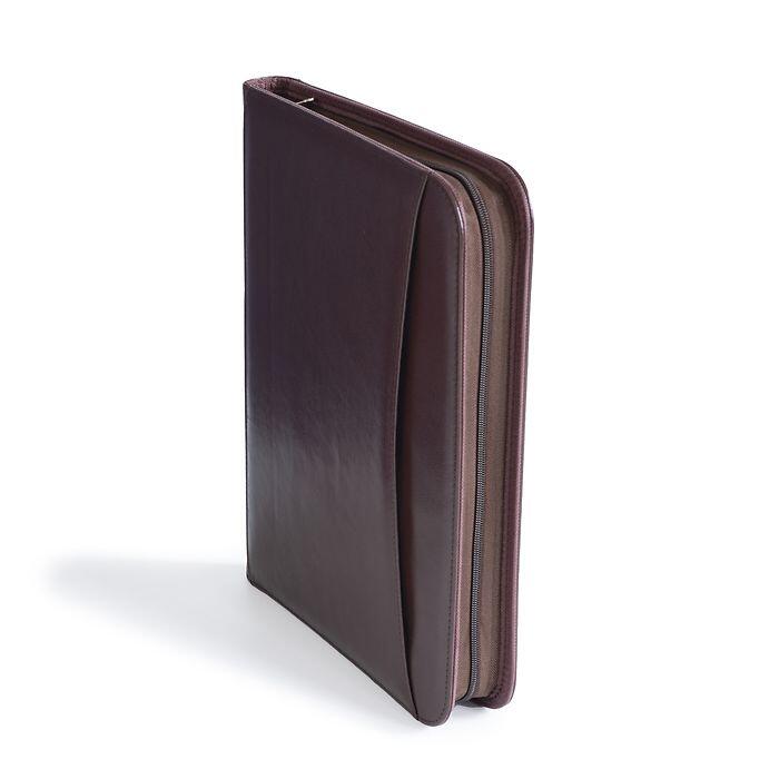 Ring binder folder KURT in GRANDE format, Brown