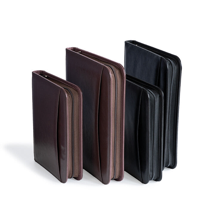 Ring binder folder KURT in GRANDE format, Brown
