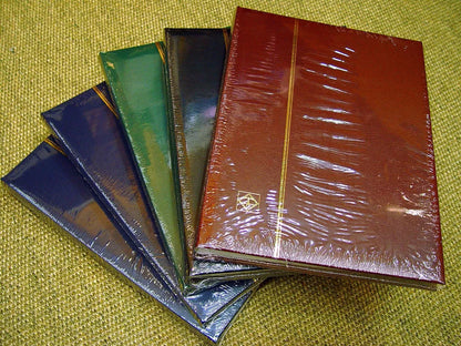 Stockbook COMFORT 32 White Page, Padded Leatherette ASSORTED COLOURS