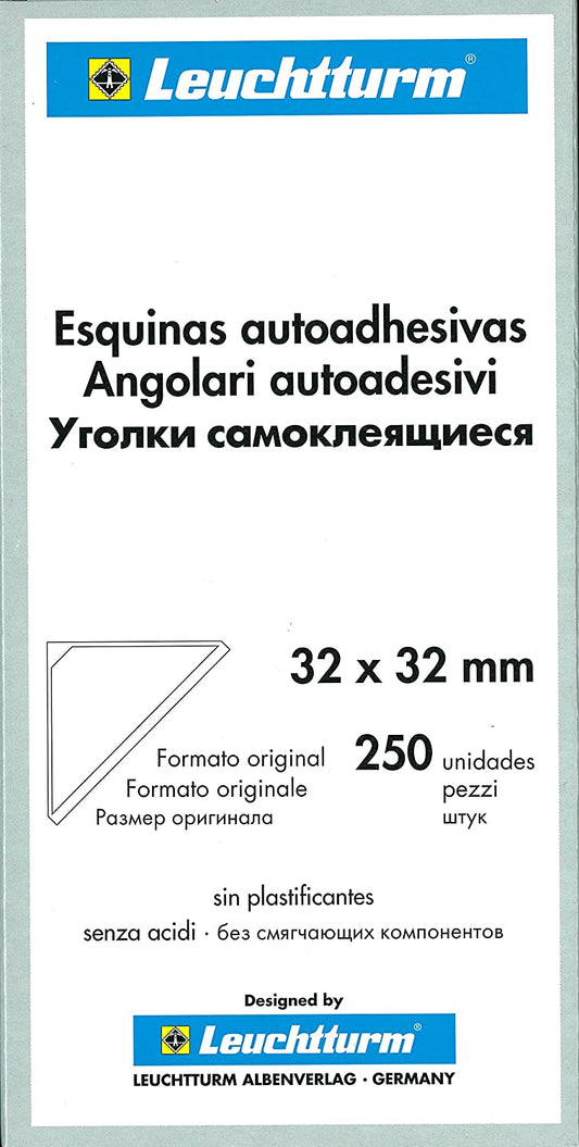 Self-Adhesive Photo Corner Mounts size: 32x32mm