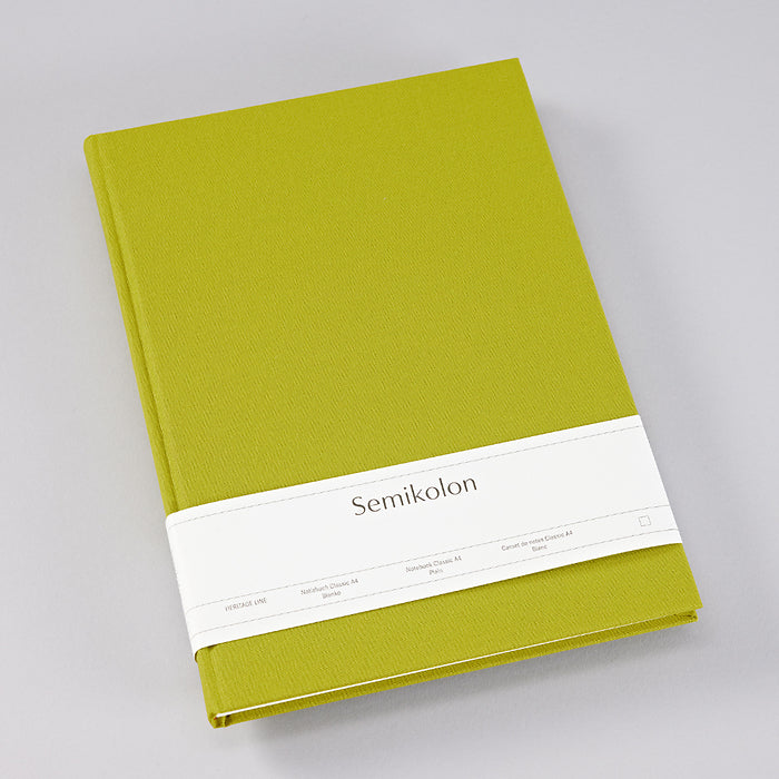Notebook Classic (A4) plain, matcha