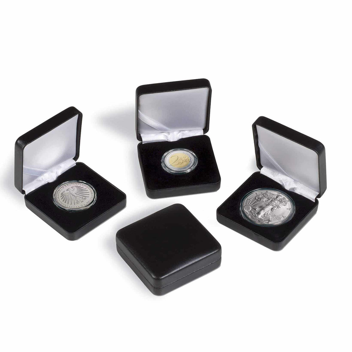 Single Coin Box NOBILE, up to diameter 30mm, black