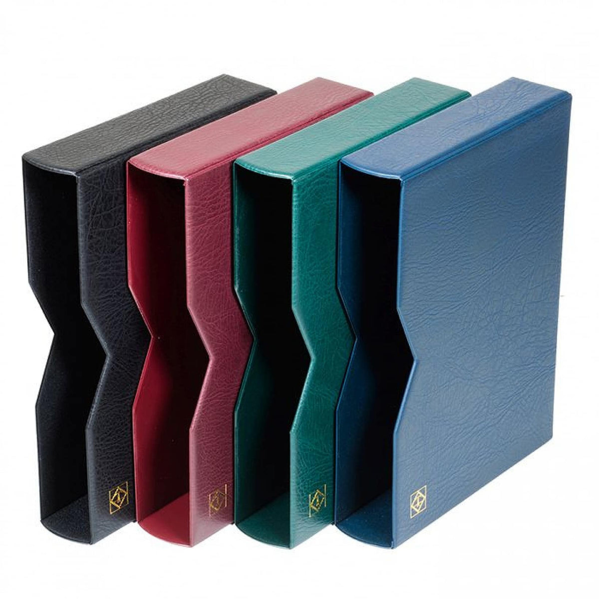 Slipcase for Stamp Stockbooks Padded Leather* Cover, 64 pages, A4, Blue