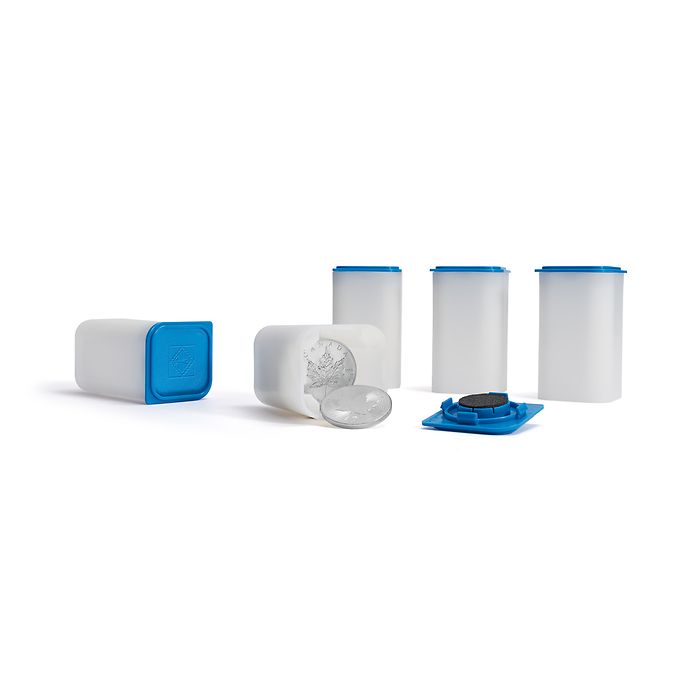 SQUBE coin tube for 20 coins with diameters of 38 - 39mm, stackable