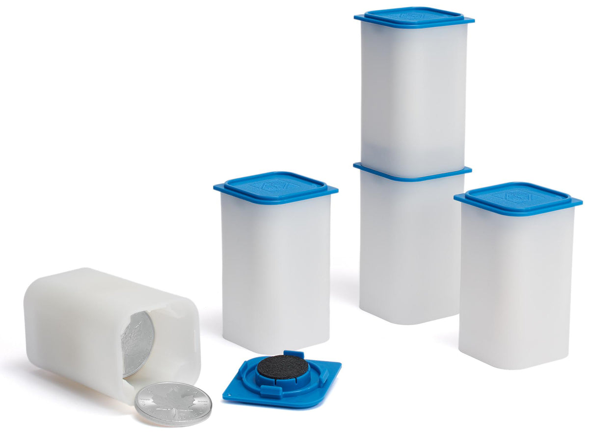 Stackable Square Sqube Coin Tube for 20 coins up to 40-41mm
