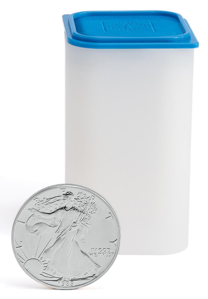 Stackable Square Sqube Coin Tube for 20 coins up to 40-41mm