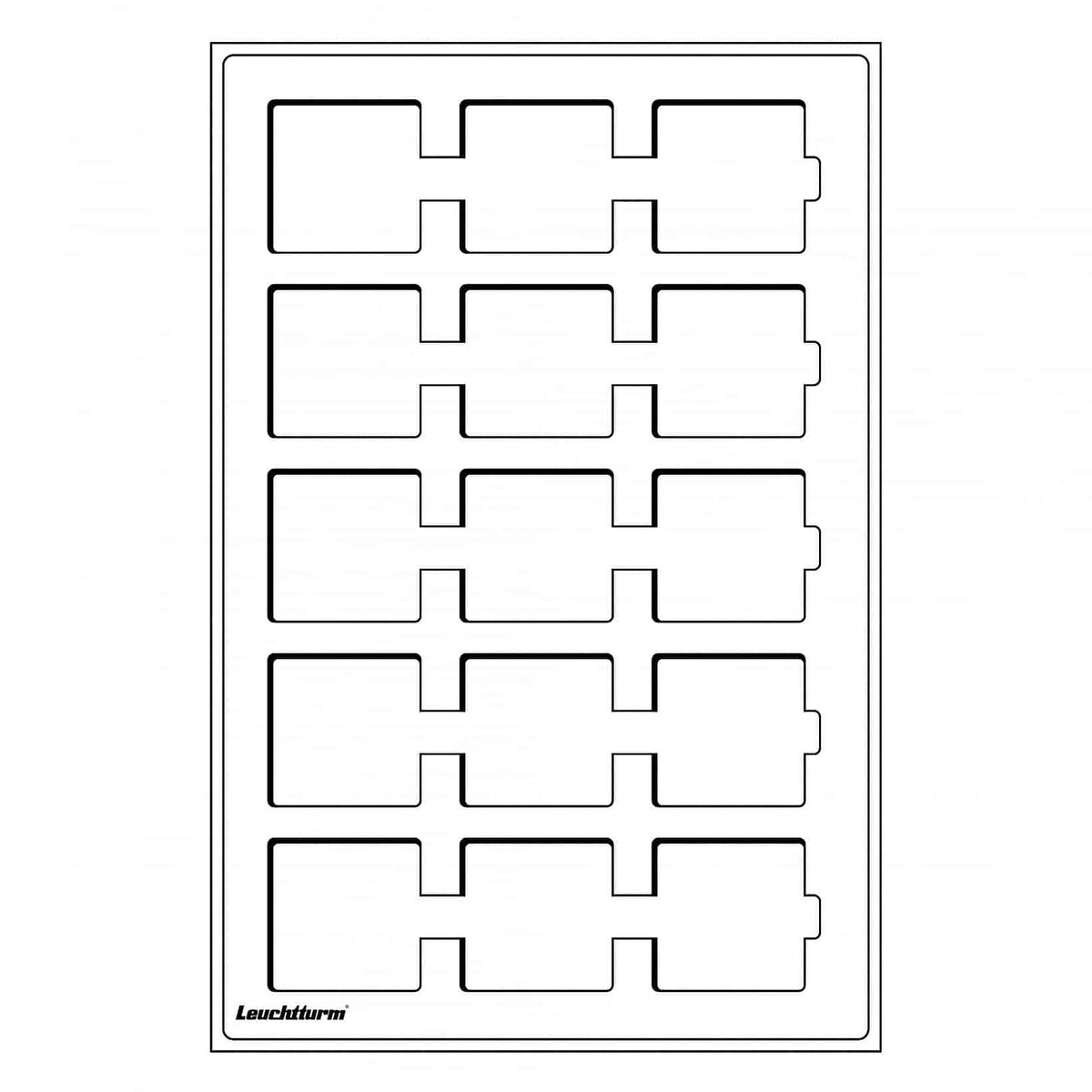 Coin Trays L for 15 coin holders up to 50x50mm, blue, packed by 2
