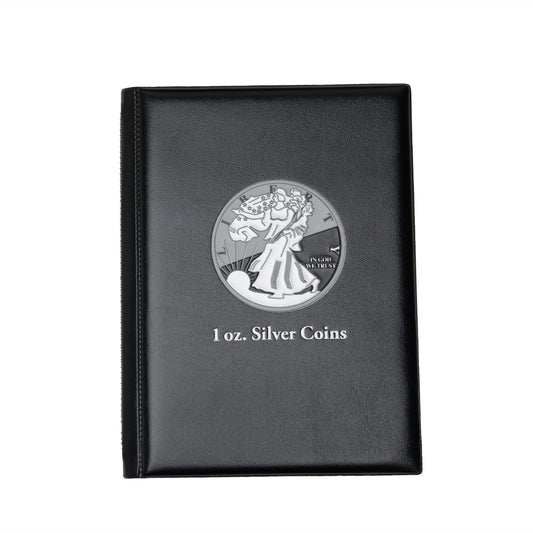Pocket album ROUTE for 48 silver coins up to 41mm diameter, Black