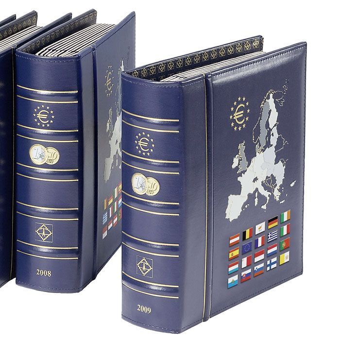 Coin album VISTA, Euro year 2019, incl. protective box, blue