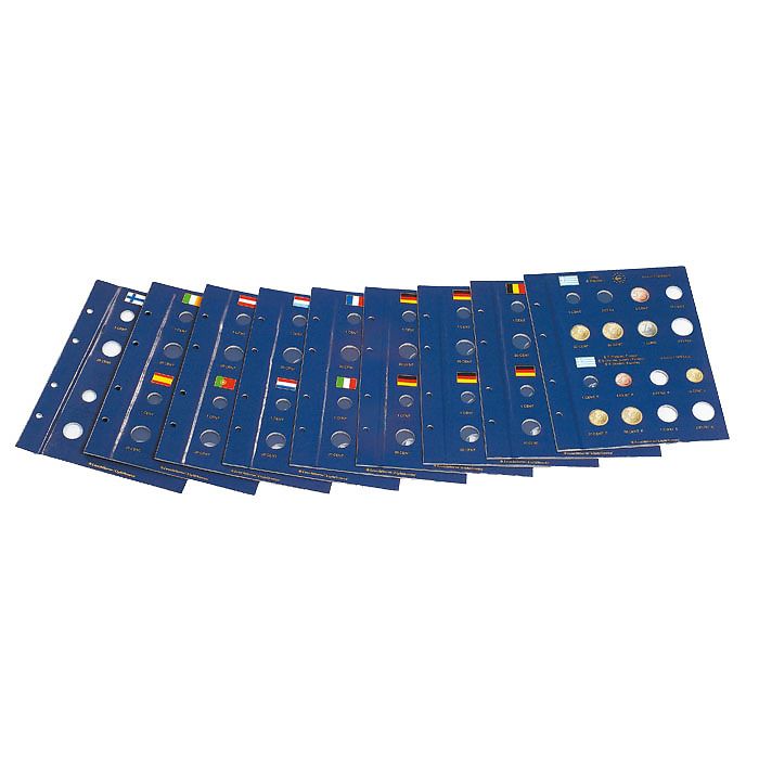 Coin album VISTA, Euro year 2019, incl. protective box, blue