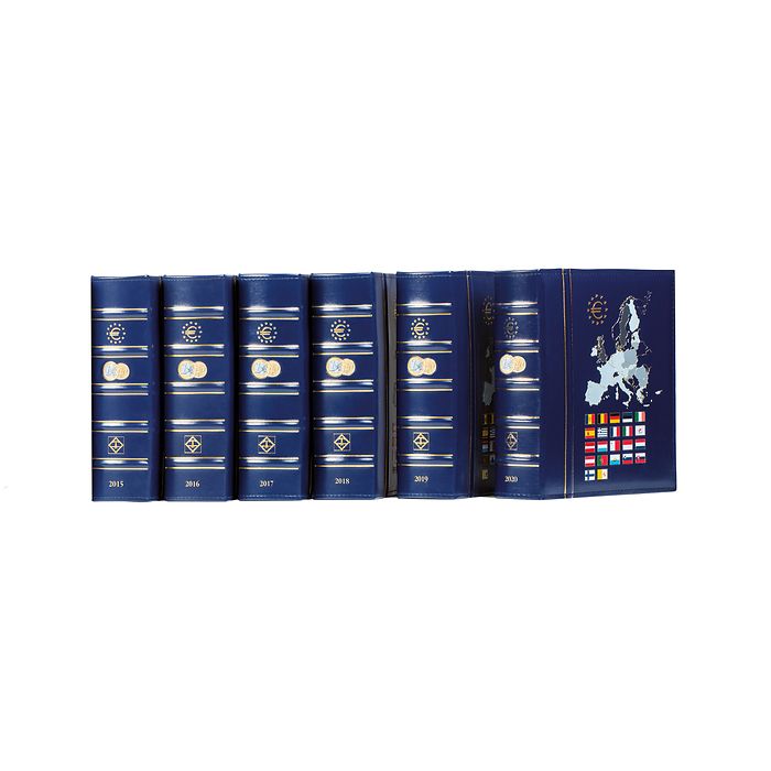 Coin album VISTA, Euro year 2019, incl. protective box, blue