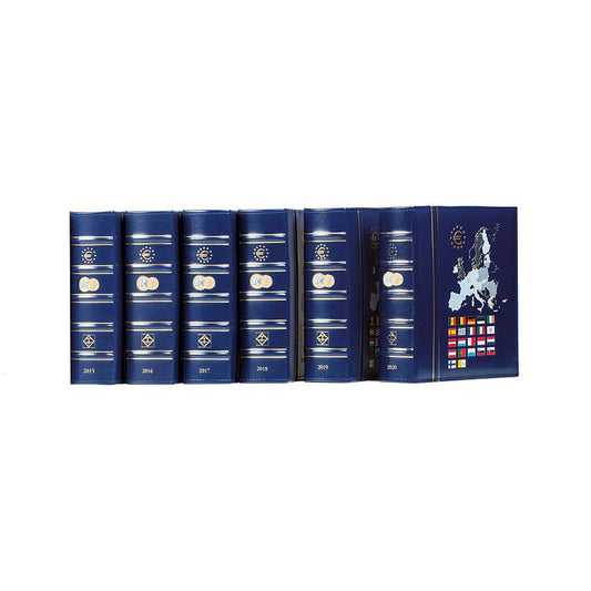 Coin album VISTA, Euro year 2019, incl. protective box, blue